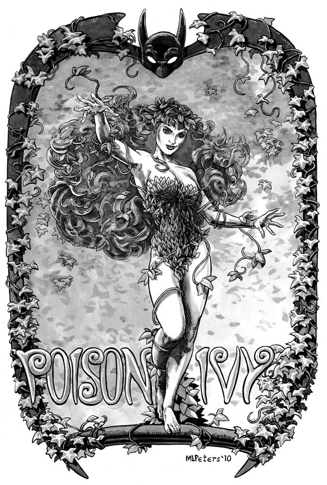 poison ivy comic art. additions of Poison Ivy